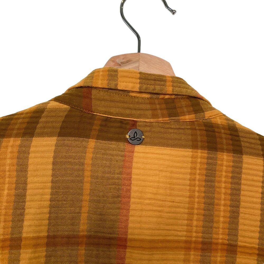 Prana Fillary Button Down Top Button Up Shirt Yel… - image 5